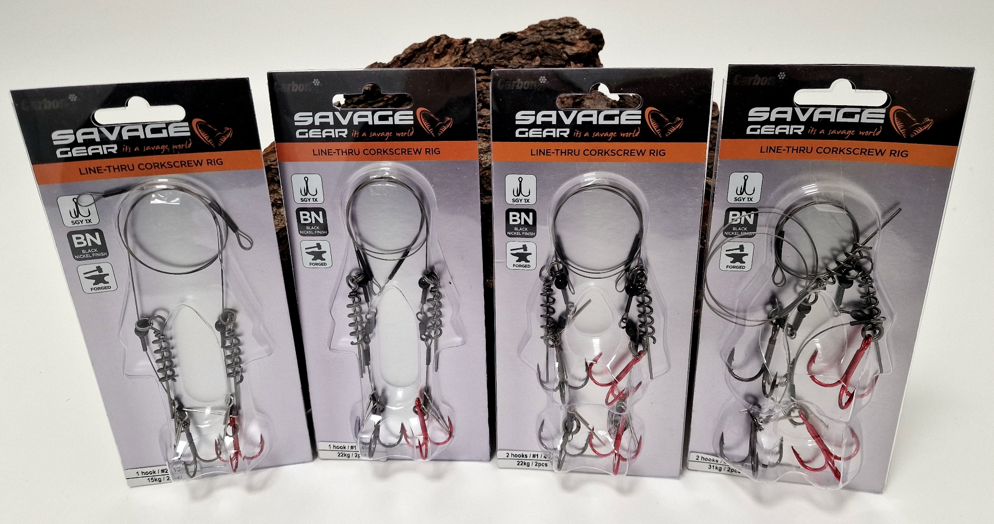 Savage Gear Line Thru Corkscrew Rig 4 Größen