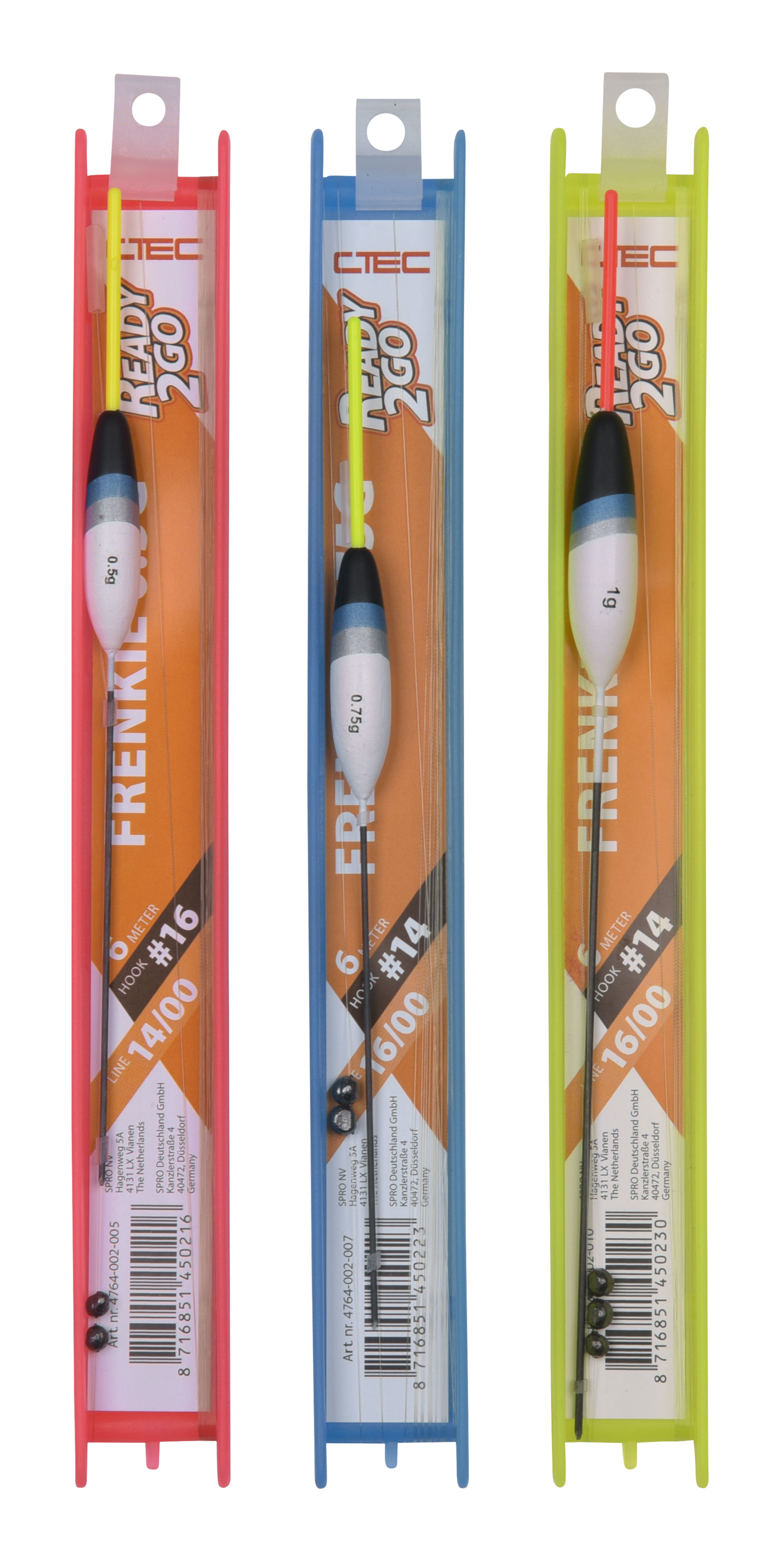 Spro C-Tec Polerigs Frenkie Stippposen Rig Fertigangel 6m 0,5g 0,75g 1,0g