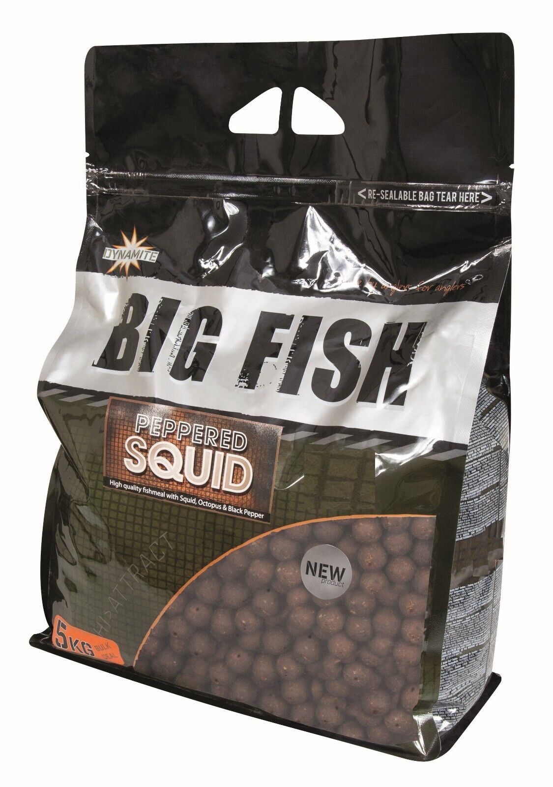 Dynamite Baits Big Fish Boilie Peppered Squid 5kg 20mm