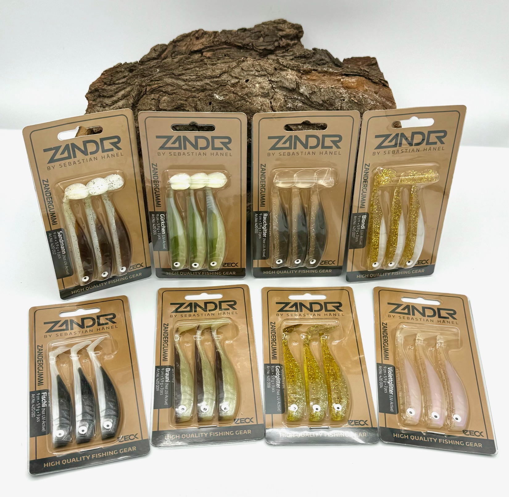 Zeck Zander Gummi 9cm 5,9g Sebastian Hänel 12 Farben