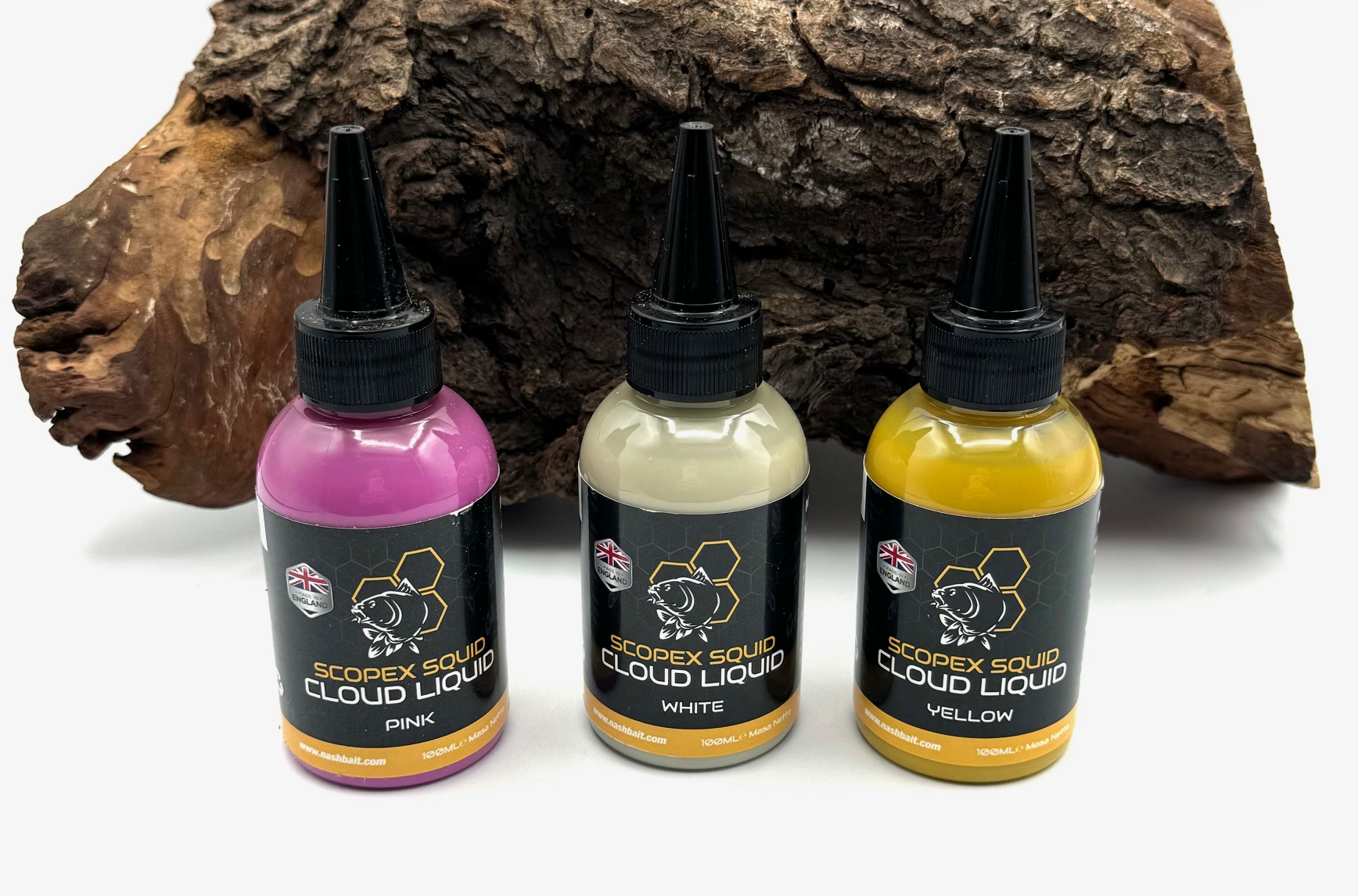 Nash Scopex Squid Cloud Liquid Pink Yellow White 100ml