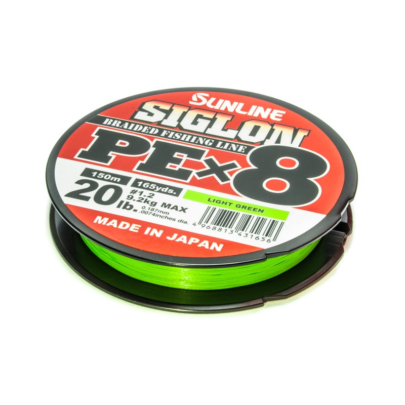 Sunline Siglon PE X 8 Hellgrün 150m 8lb 10lb 12lb 16lb 20lb 25lb 30lb Made in Japan