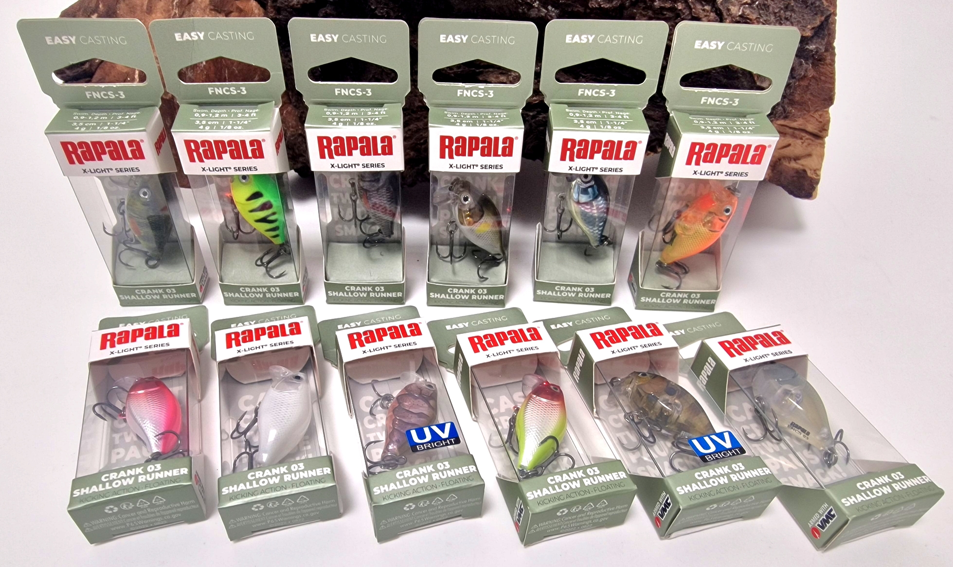 Rapala X-Light Crank Shallow Runner 3,5cm 4g 0,9-1,2m Floating 12 Farben Wobbler