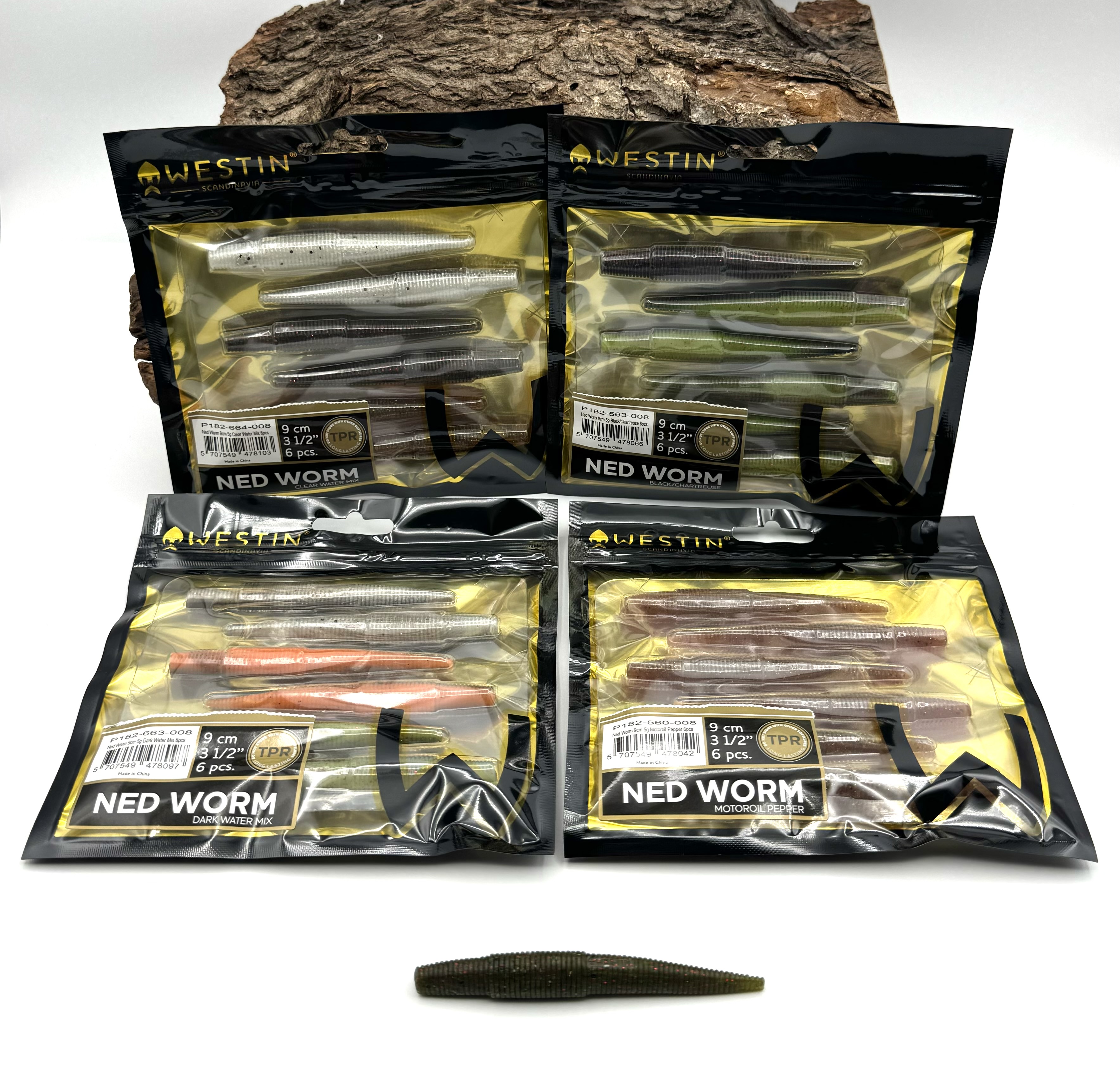 Westin Ned Worm 9cm 5g 8 Farben TPR