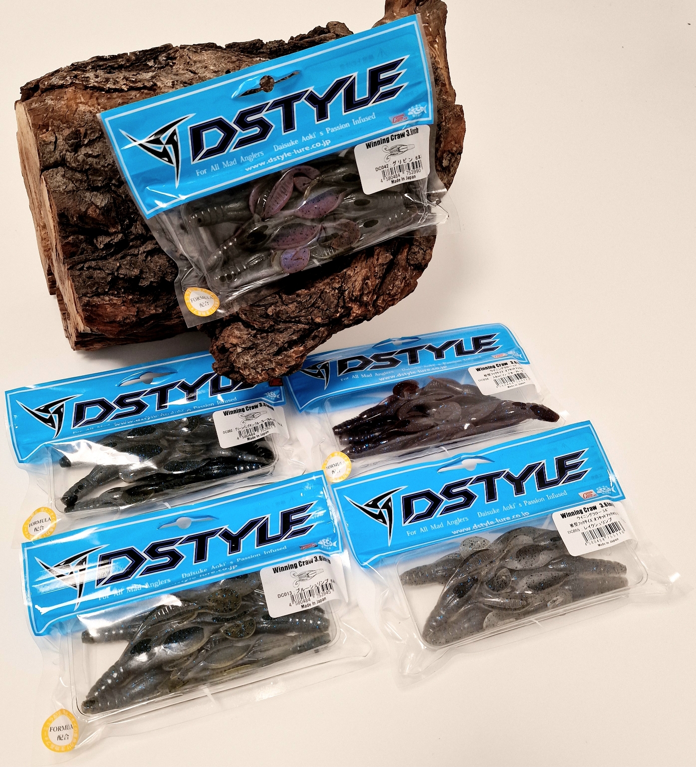 DSTYLE Winning Craw 3,6" 6 Farben 9,1cm 8,3g 6 Stück ABVERKAUF