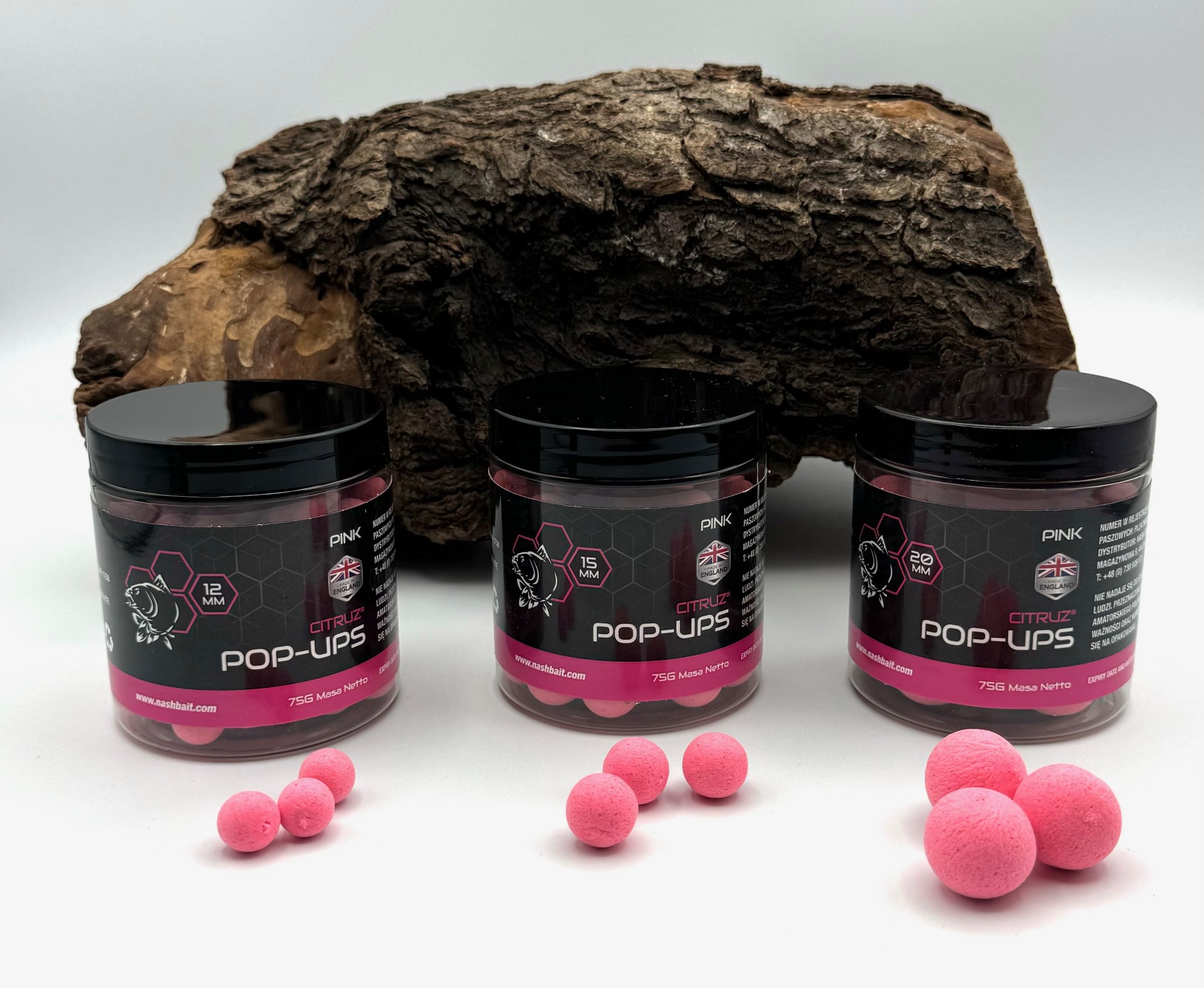 Nash Pop Ups Citruz Pink 12mm 15mm 20mm 75g