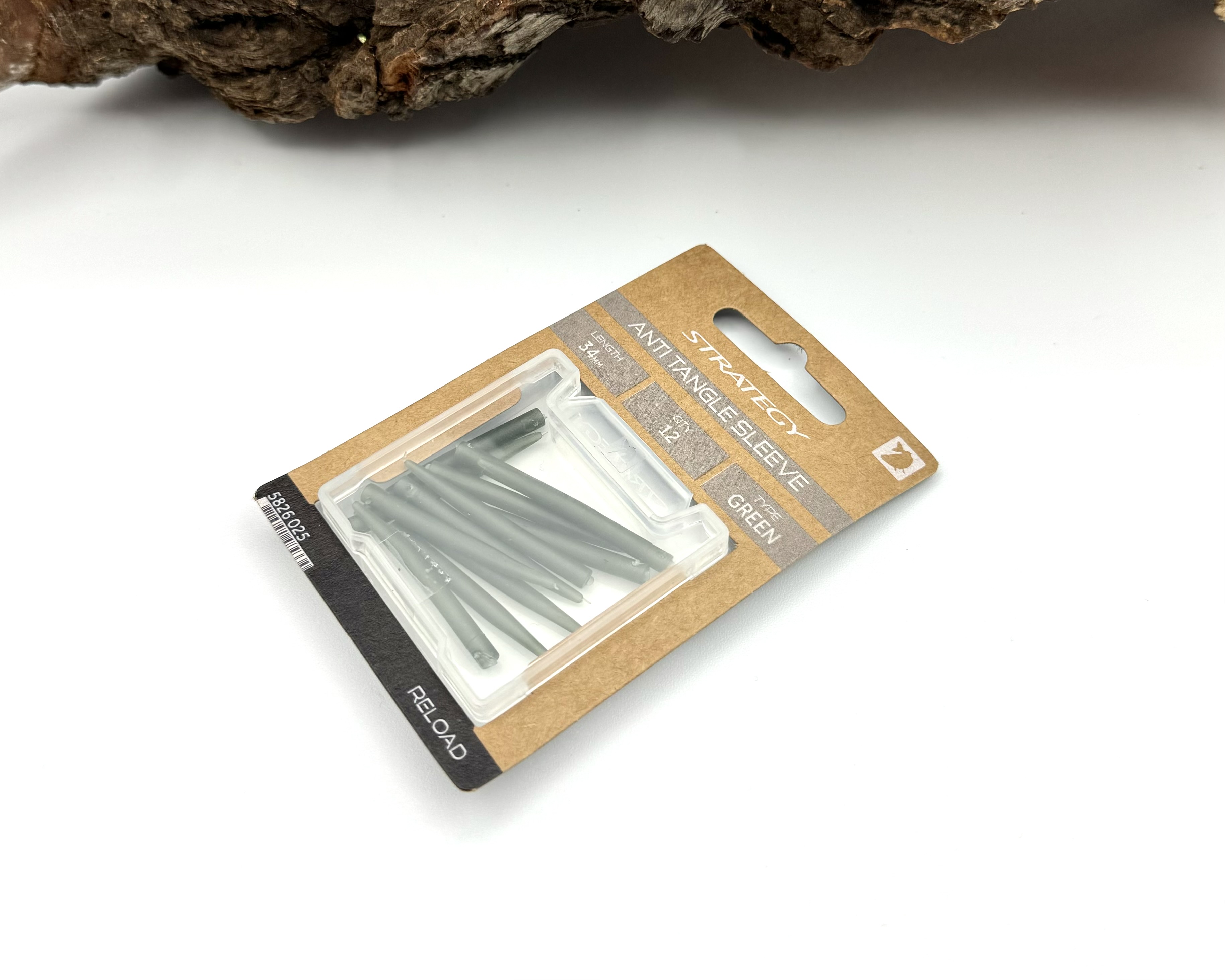 Strategy Reload Anti Tangle Sleeve 34mm Green 12 Stück