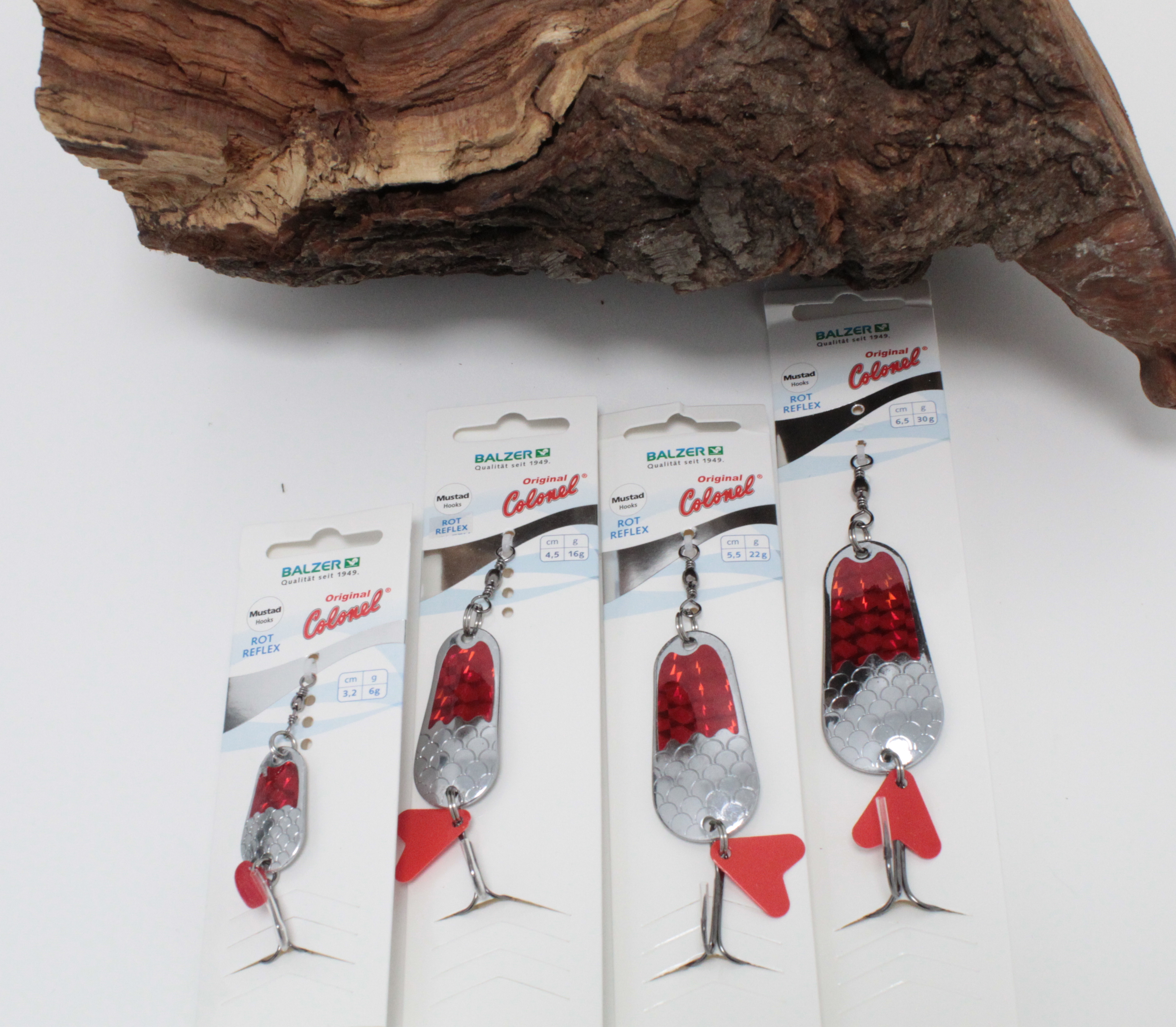 Balzer Colonel Classic Blinker Curvy Rot Reflex 6g 16g 22g 30g