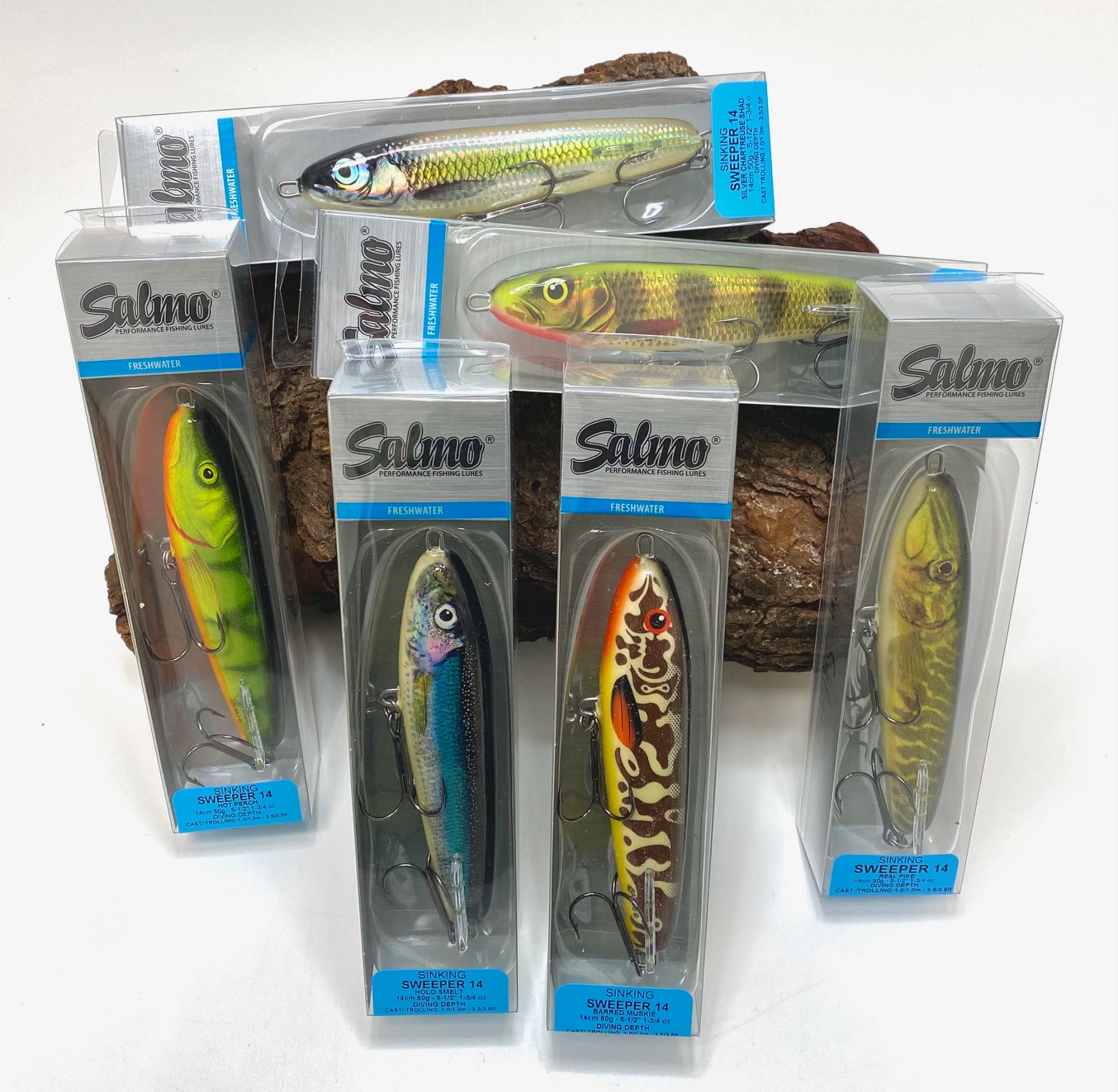 SALMO Sweeper 14cm 50g 1,00m - 3,50m Sinking 6 Farben