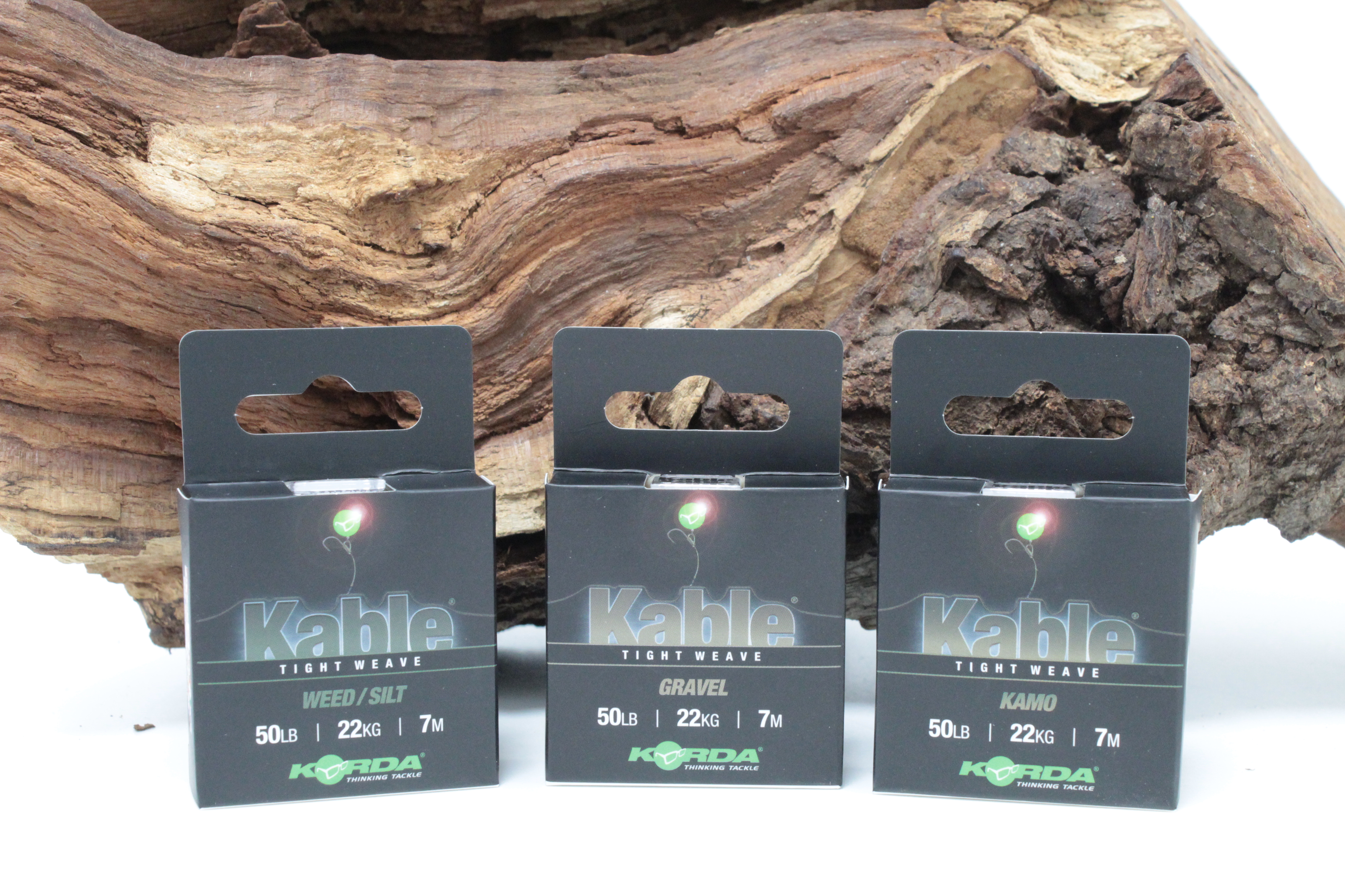 Korda Kable Tight Weave 7 m Weed Silt Gravel Kamo 50lb 22kg