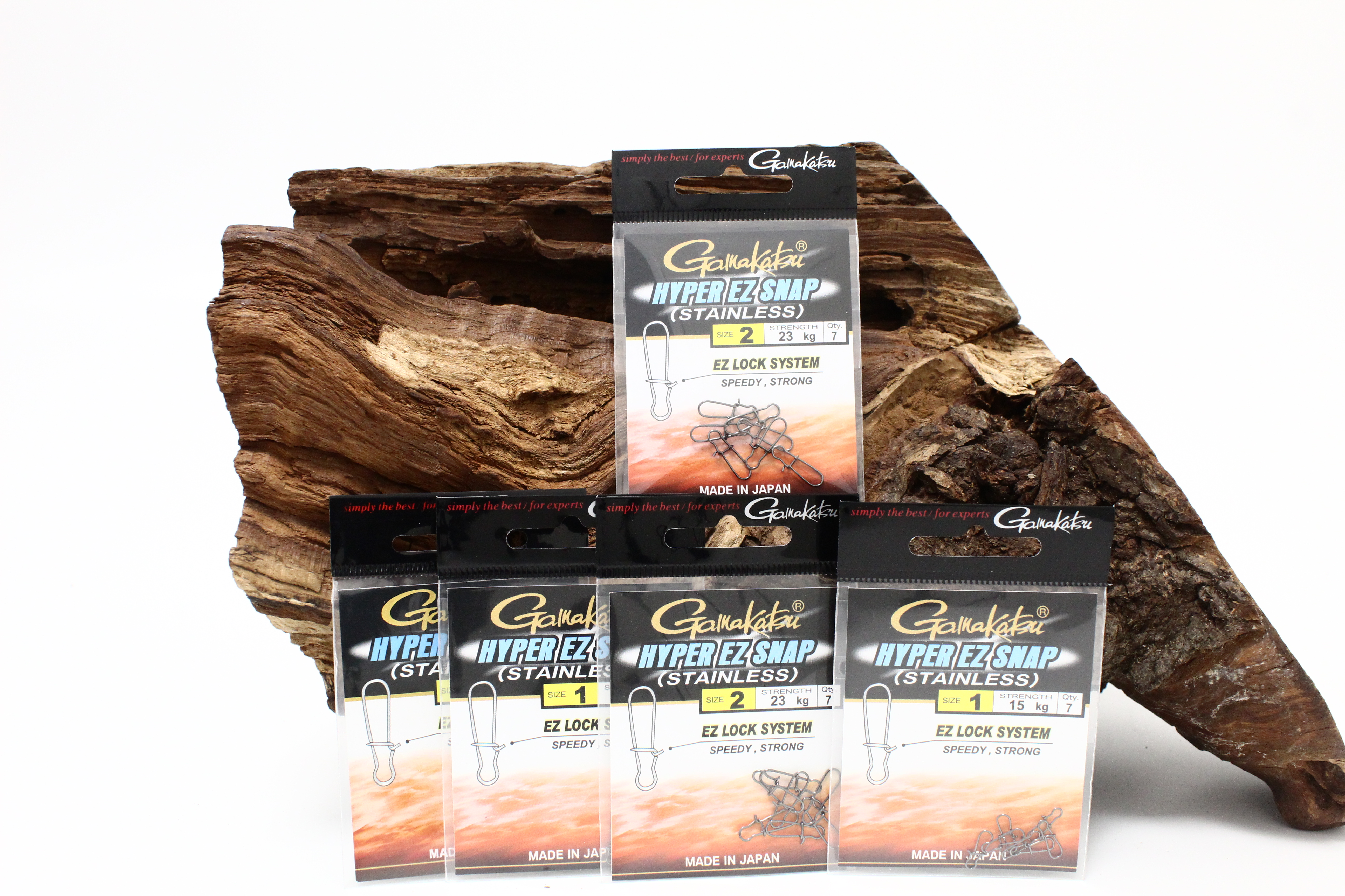 Gamakatsu Hyper EZ Snap Stainless Lock System Speedy Strong Gr. 0,8 1 2 3 4 5 6